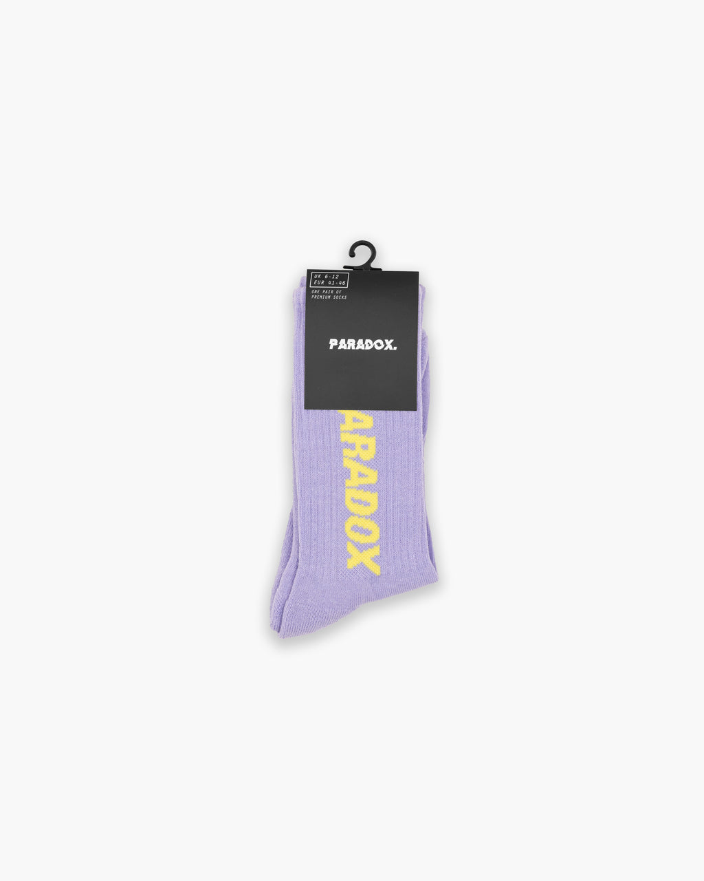 Premium Socks // Purple with Lemon Logo